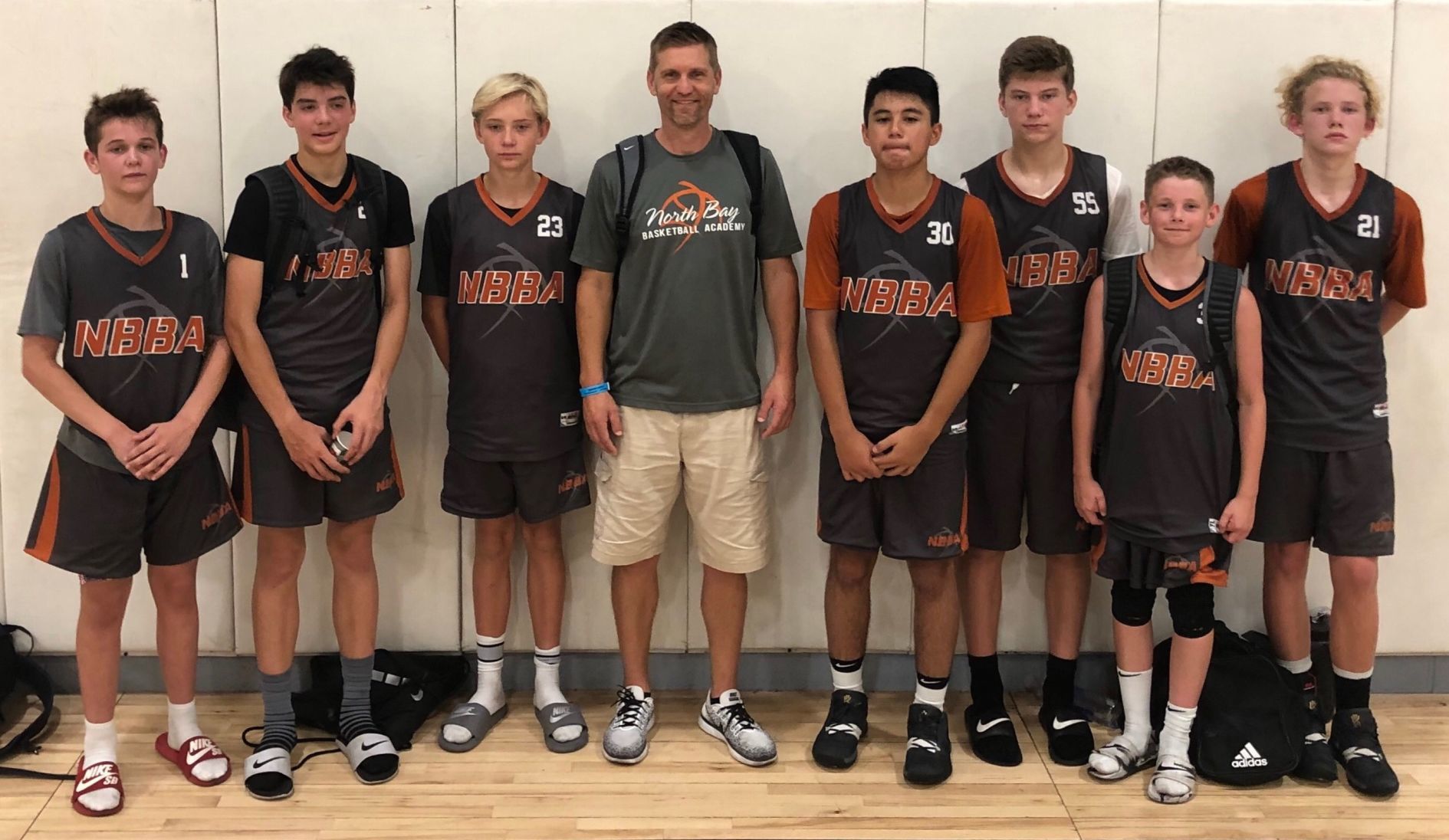 The North Bay Basketball Academy's 13-and-under squad